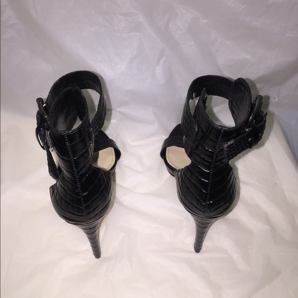 Vince Camuto Black Strap Heels - Picture 3 of 4